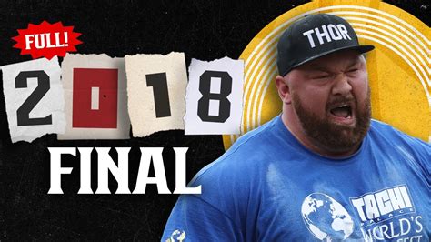 2018 world's strongest man